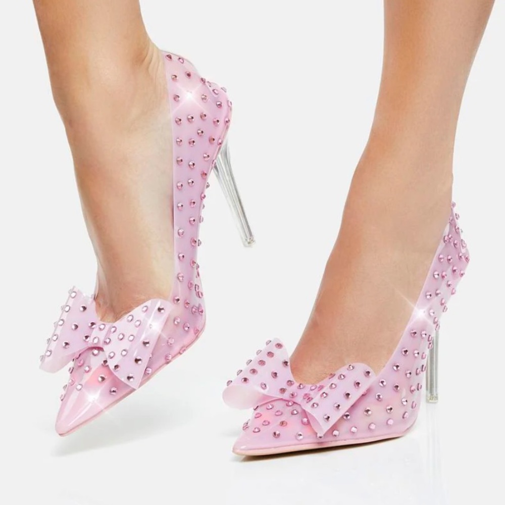 Public Desire Fake Love Diamante Heels NIB